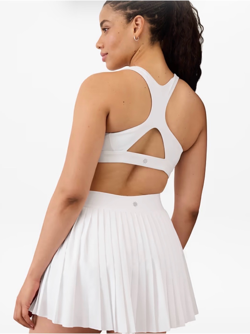 Athleta White Pleated Tennis Skort - Picture 4 of 7